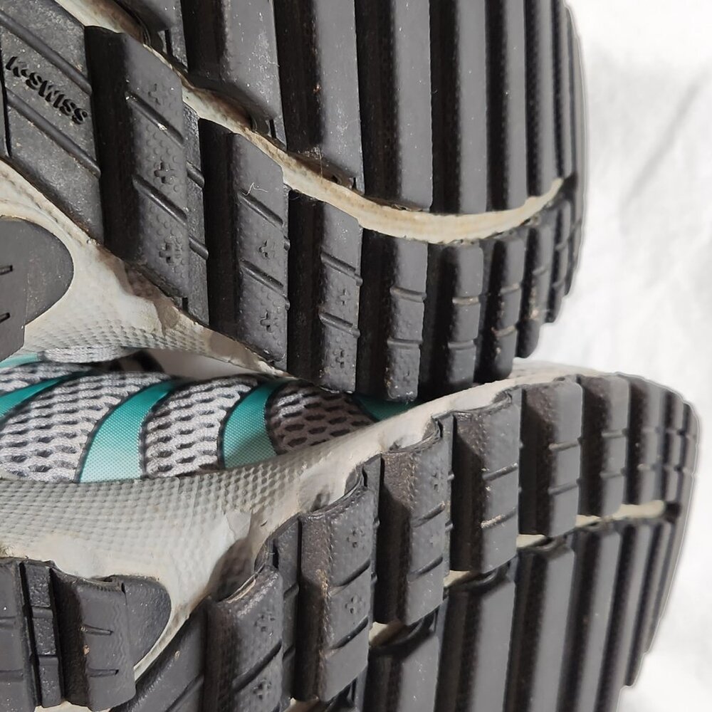 KSwiss Tubes Womens Size 7 Turquoise,  Black And Gray Sneakers VG Fast Ship - Picture 15 of 16